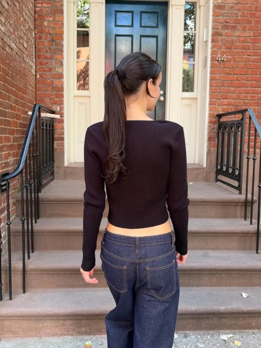 Brandy Melville Black Button Up Cardigan - Picture 3 of 3